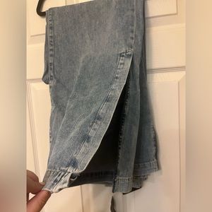 Banana Republic wide leg jean with slit